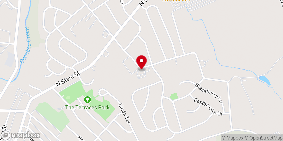 Map showing location of Mohler Church of The Brethren