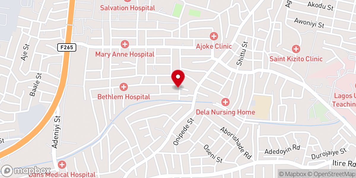 Map showing location of The Apostolic Church - Great Ilasa Area Headquarters