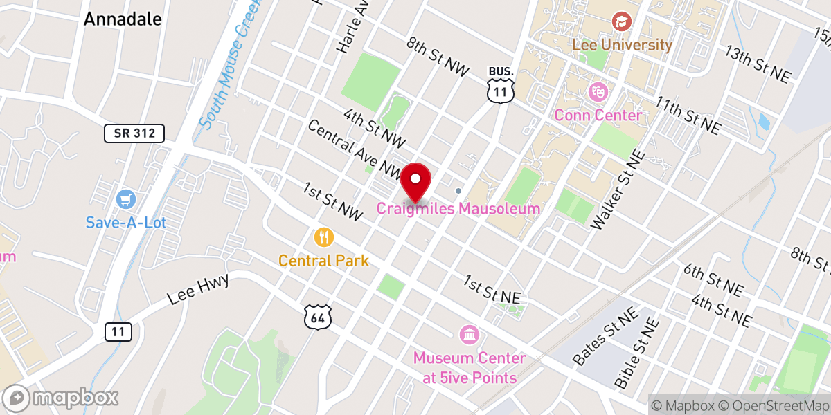 Map showing location of Parish Meeting House