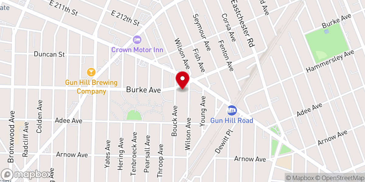 Map showing location of New Hope Family Worship Center
