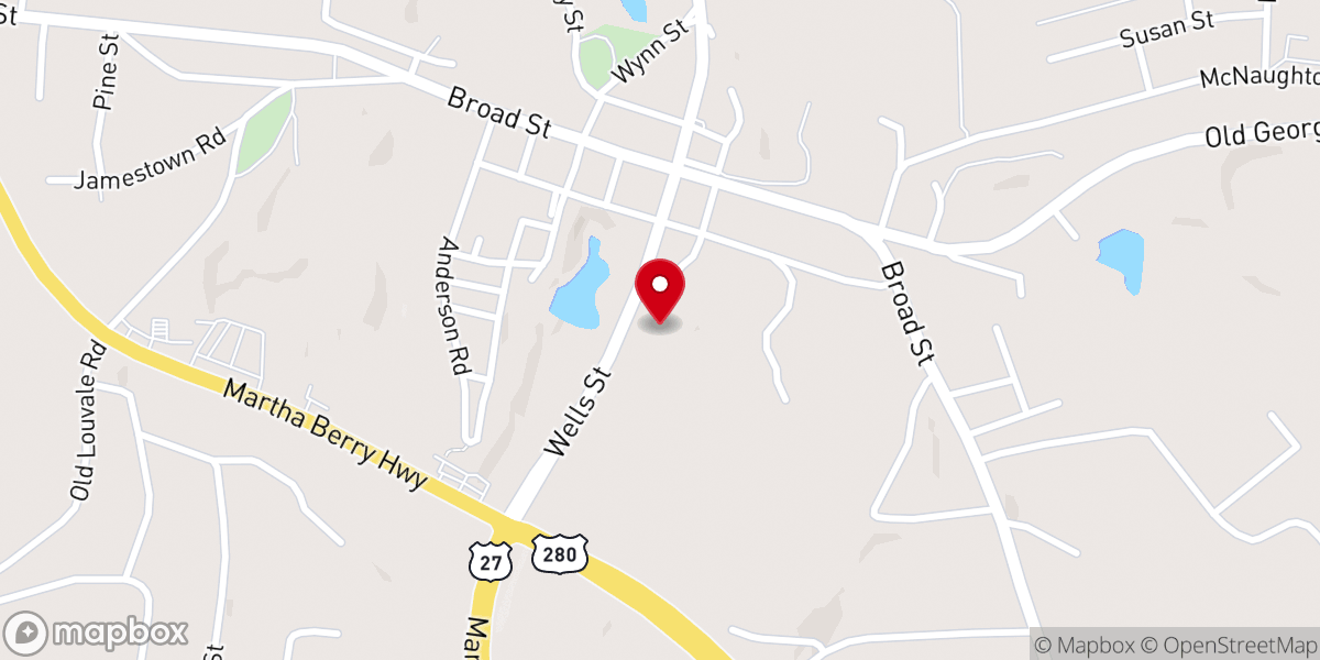 Map showing location of Saint Pauls Church