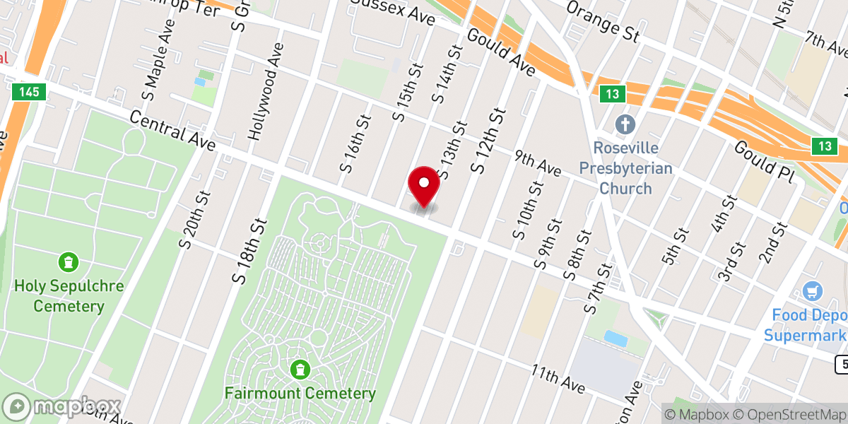 Map showing location of Church of God & Saints Christ
