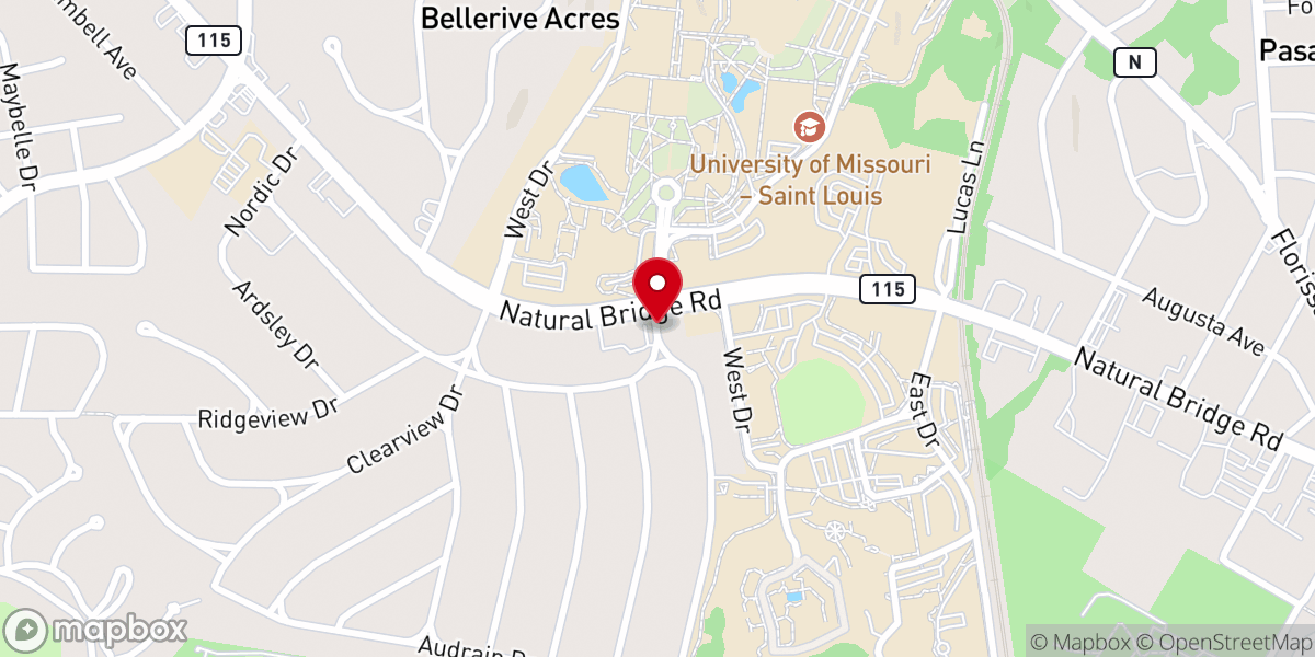 Map showing location of Normandy United Methodist Church