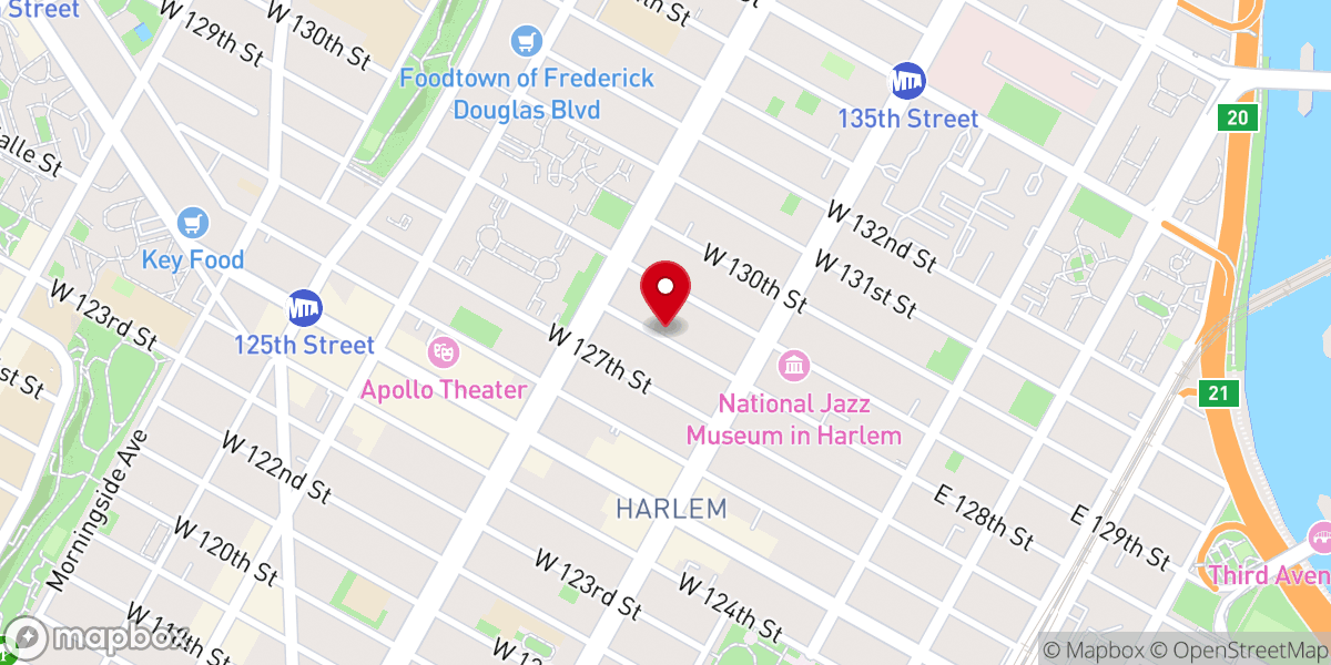 Map showing location of Glendale Baptist Church