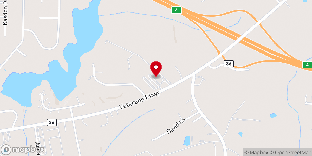 Map showing location of Holy Cross Lutheran Church
