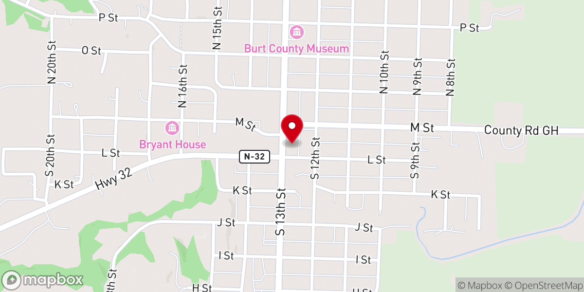 Map showing location of Faith Family Baptist Church