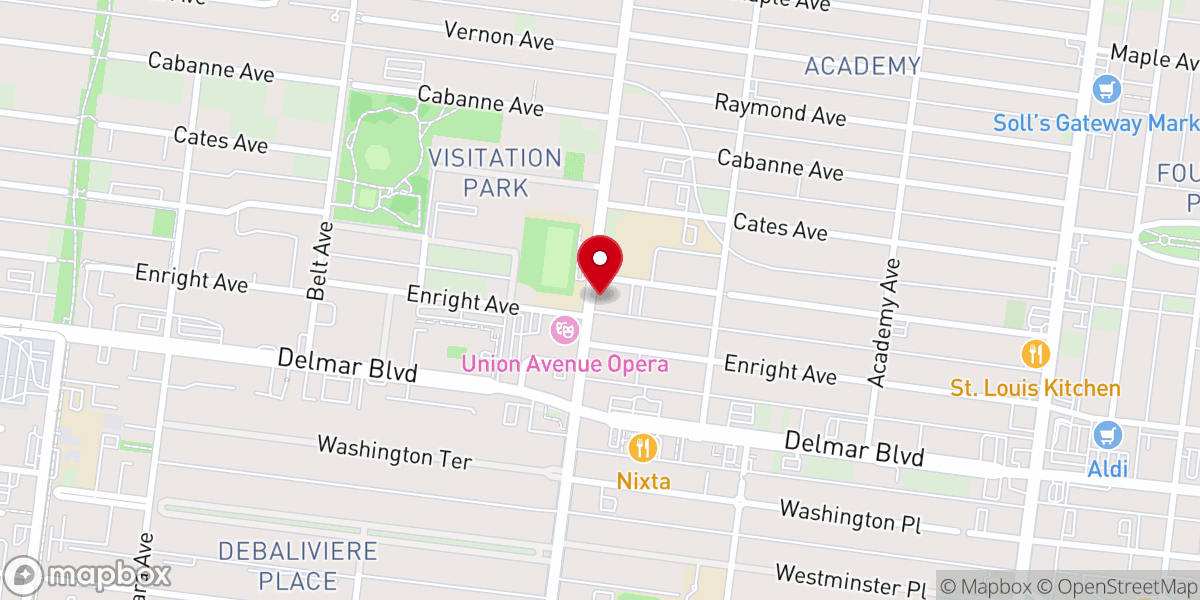 Map showing location of Pilgrim Congregational Church