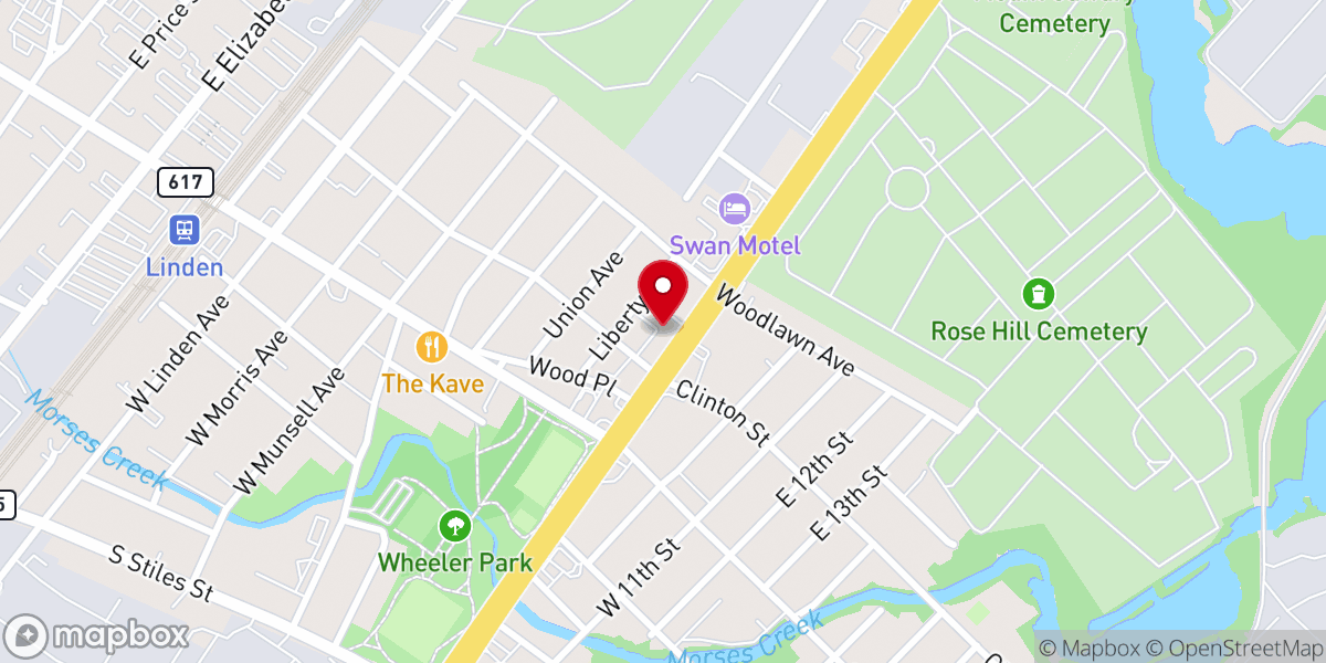 Map showing location of St. Theresa of the Child Jesus