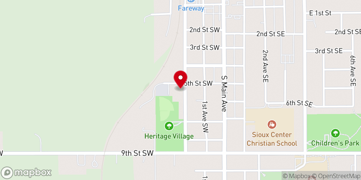 Map showing location of Christ the King Catholic Church