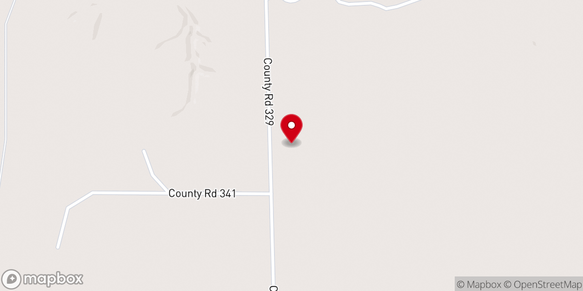 Map showing location of Hoskins Church