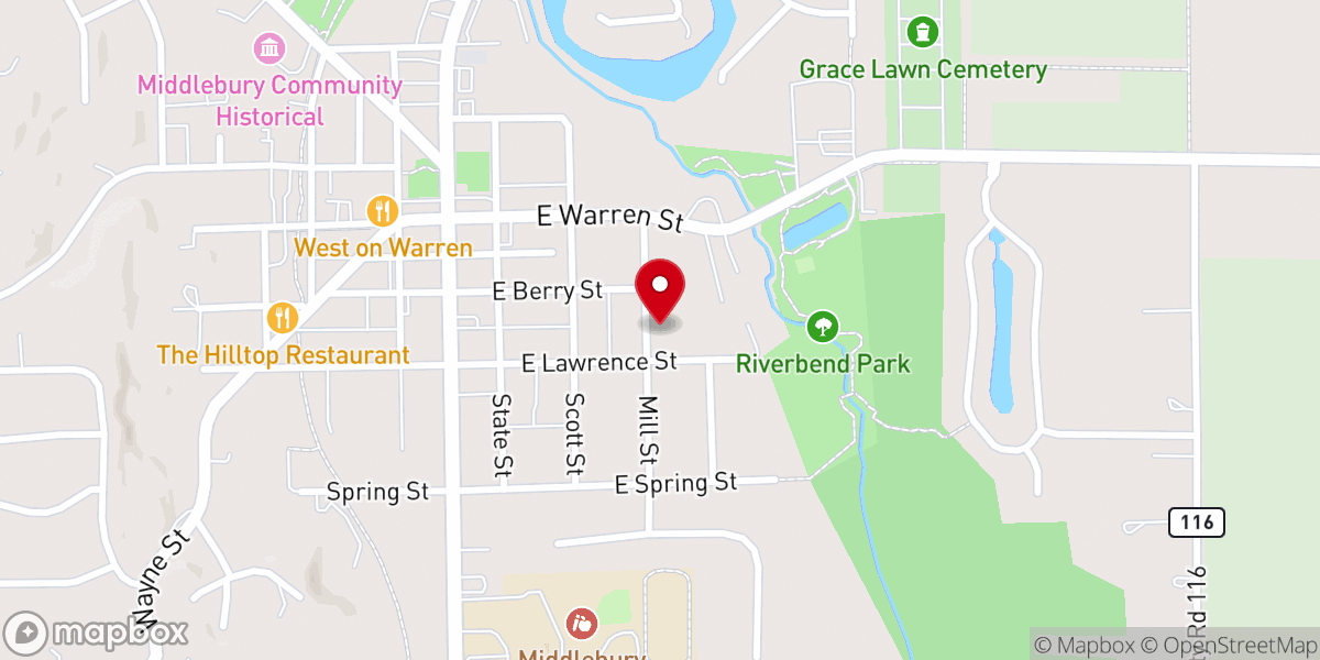 Map showing location of Roselawn Conservative