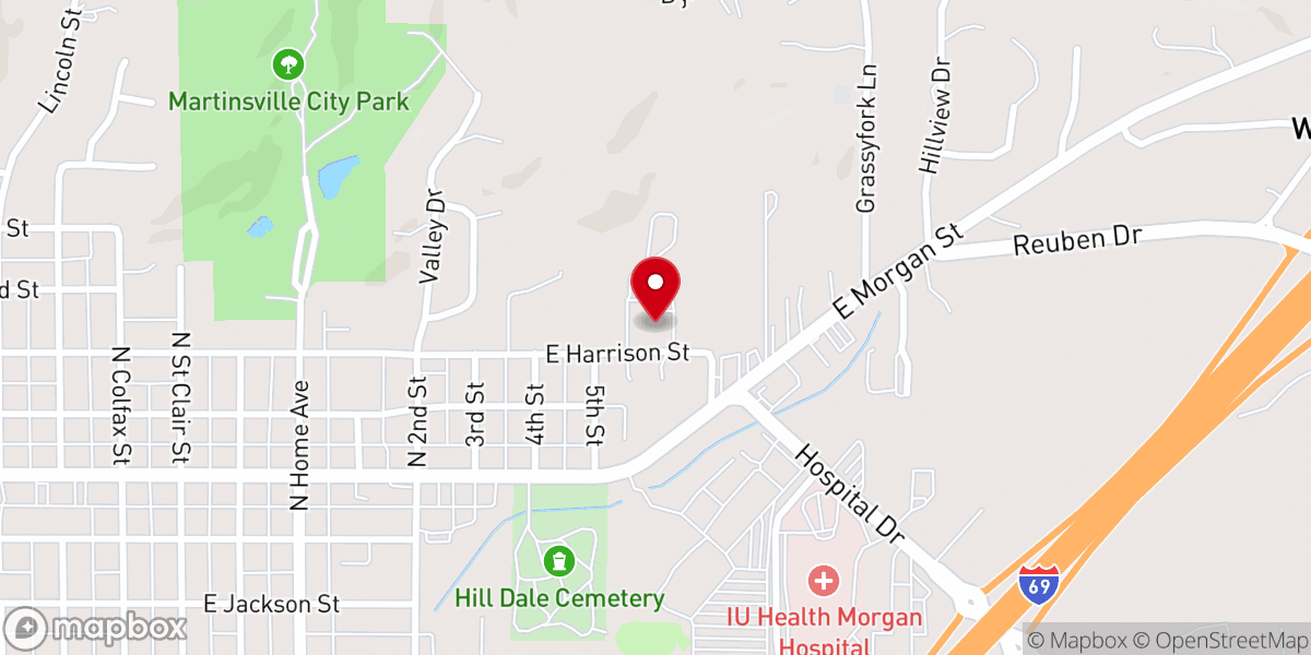 Map showing location of St Martin Catholic Church