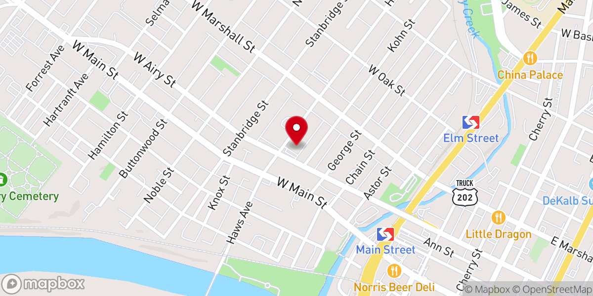 Map showing location of Power In The Cross Church
