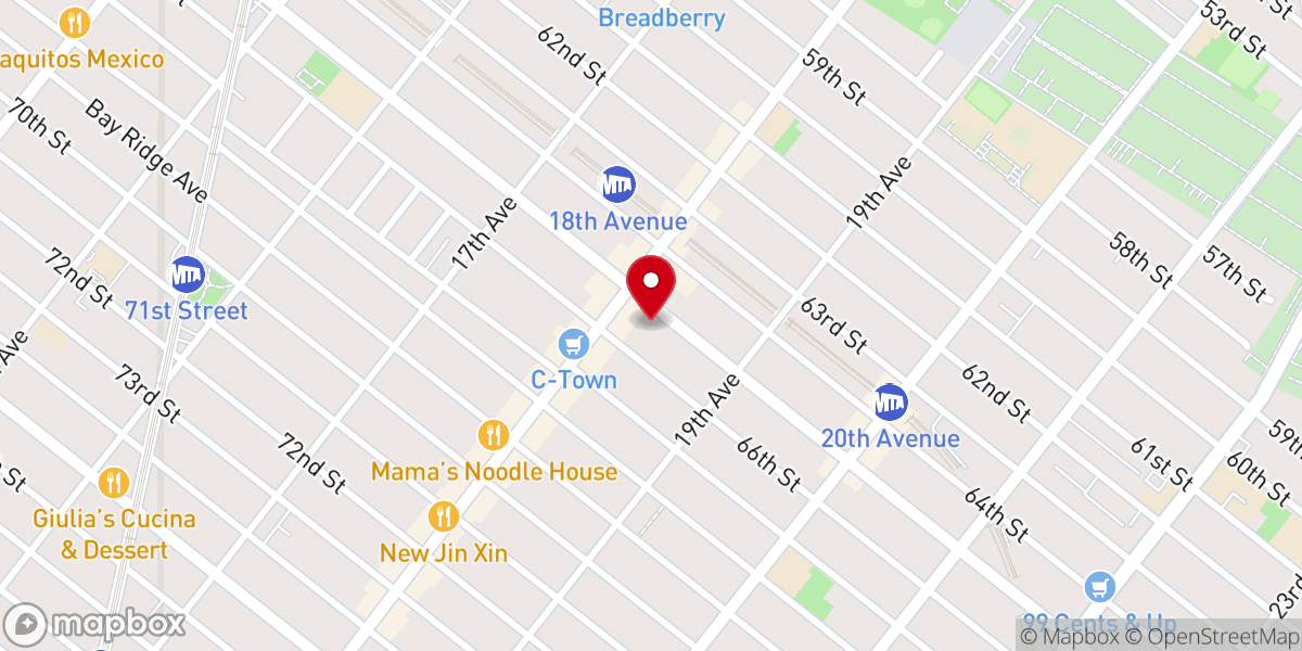 Map showing location of St. Nicholas' & Marina's Greek Orthodox Church