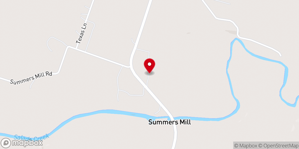 Map showing location of Summers Mill Retreat and Conference Center
