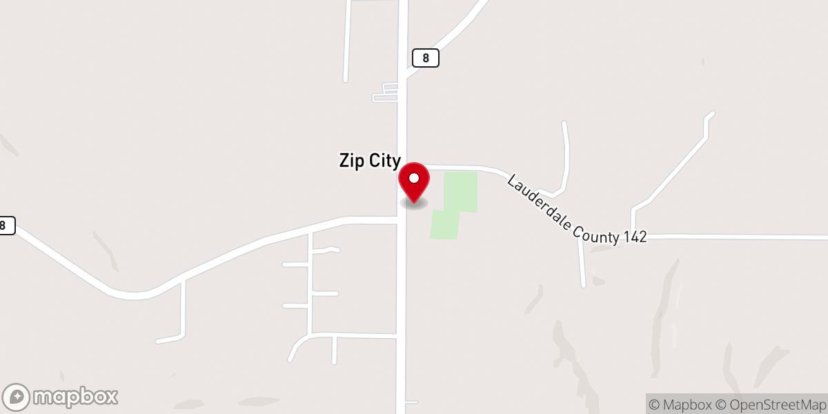 Map showing location of Rogers Chapel
