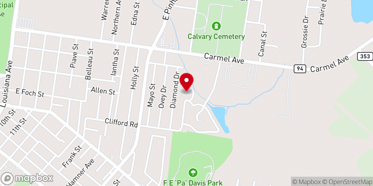 Map showing location of Catholic Deaf Center