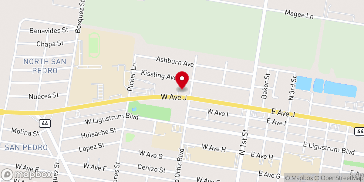 Map showing location of Church of Christ