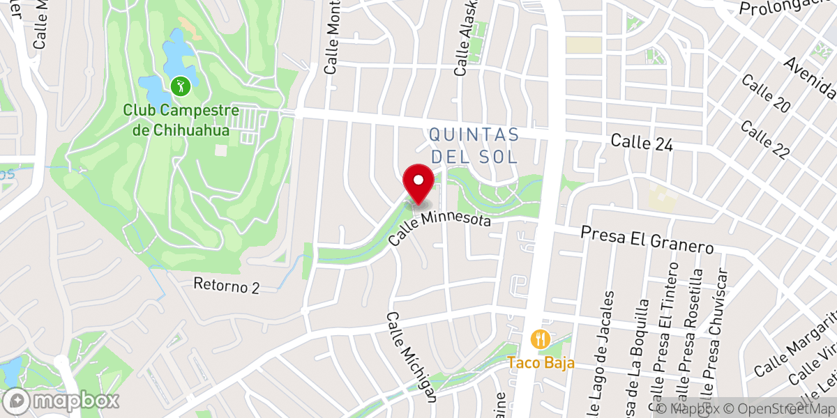 Map showing location of Santa María Reina