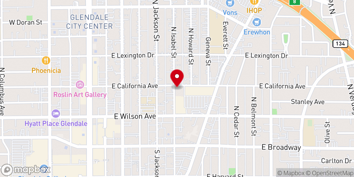 Map showing location of Glendale City Seventh-day Adventist Church