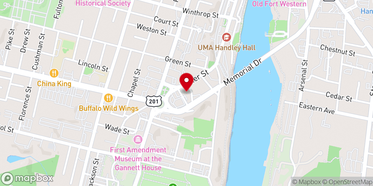 Map showing location of Penney Memorial United Baptist Church