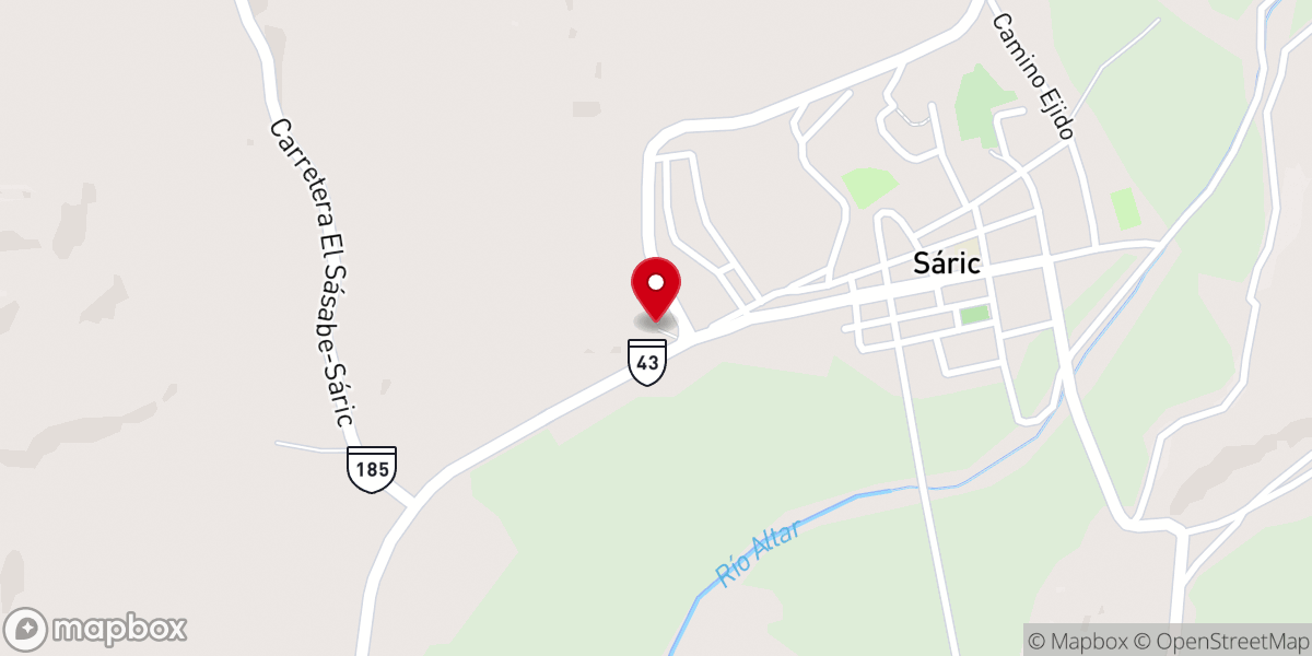 Map showing location of Cristo de las Bendiciones