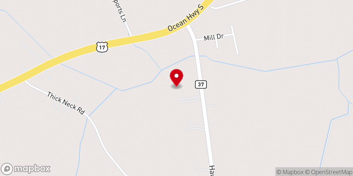 Map showing location of Open Door Church