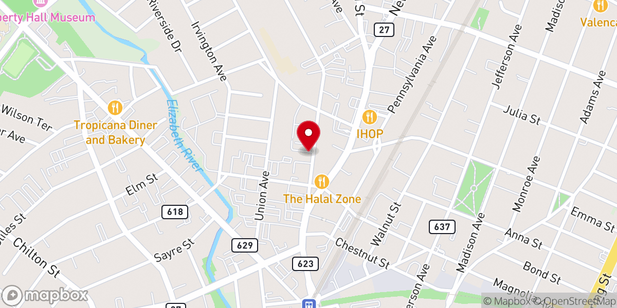 Map showing location of St Mary & St Beshoy Coptic