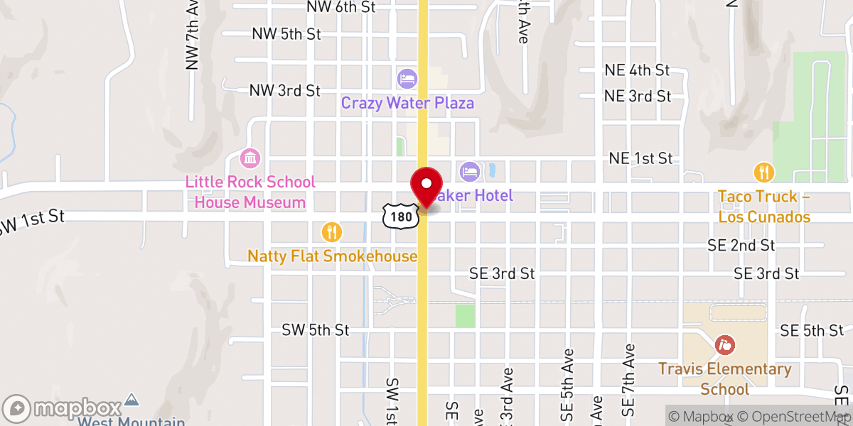 Map showing location of 10 10 Ministries