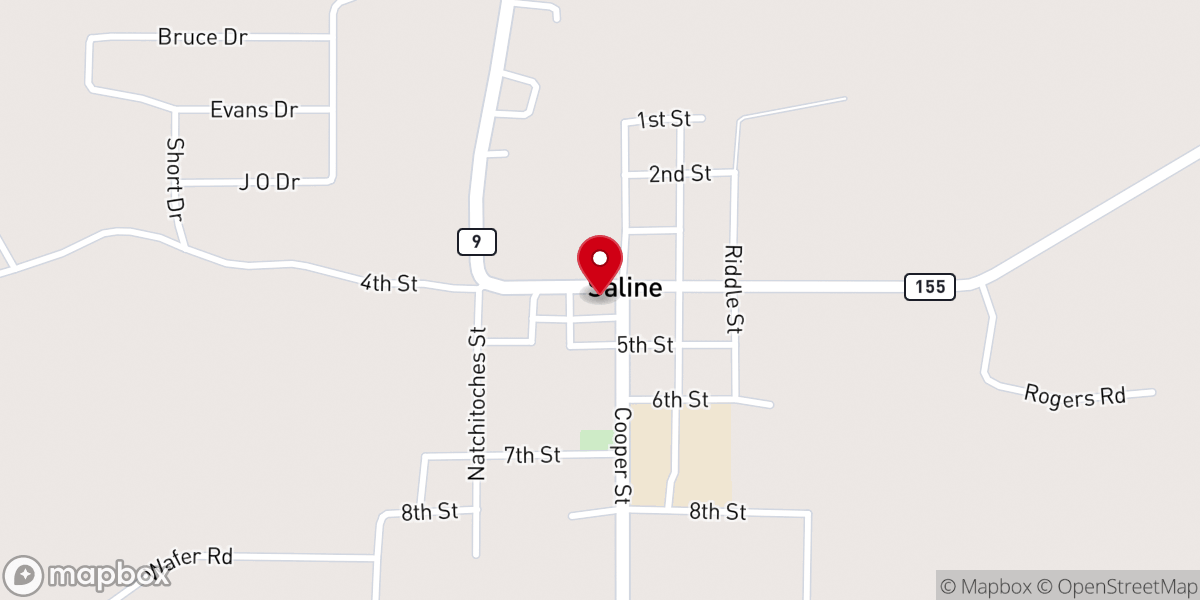 Map showing location of The Storehouse of Saline Food Pantry