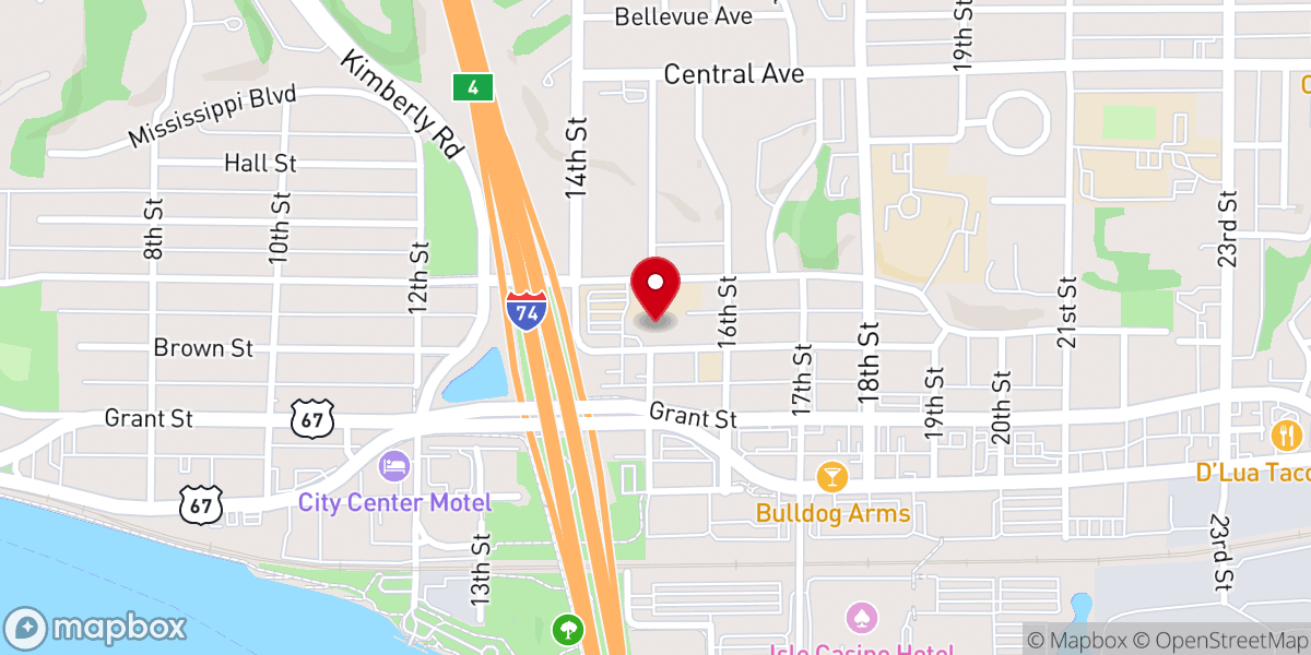 Map showing location of Our Lady of Lourdes Catholic Church