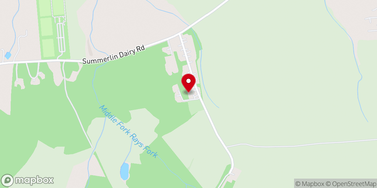 Map showing location of Walker Grove Baptist Church