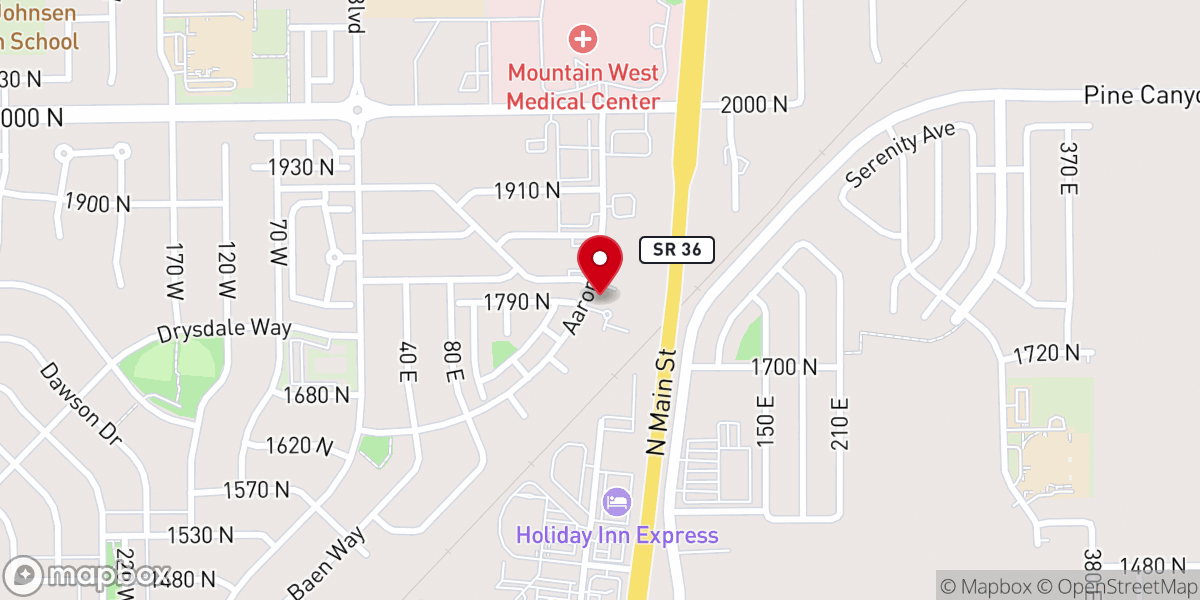 Map showing location of St. Barnabas' Episcopal Church, Tooele, UT