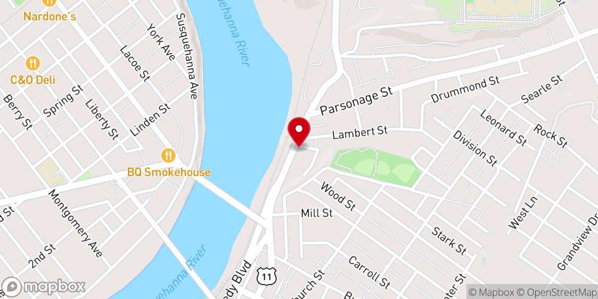 Map showing location of St. Michael's Byzantine Catholic Church