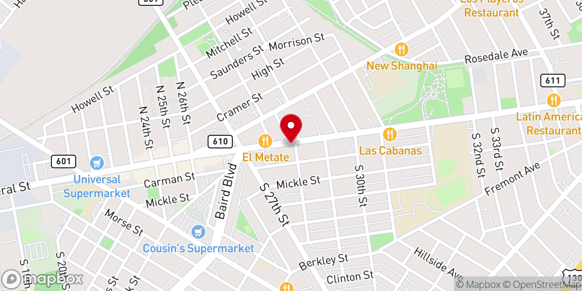 Map showing location of Camden Churches