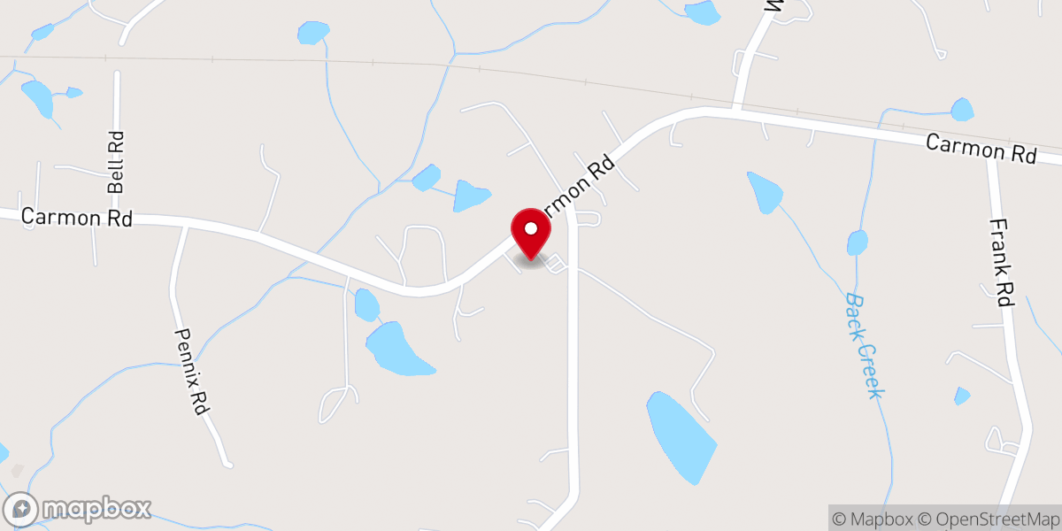 Map showing location of St John AME Church