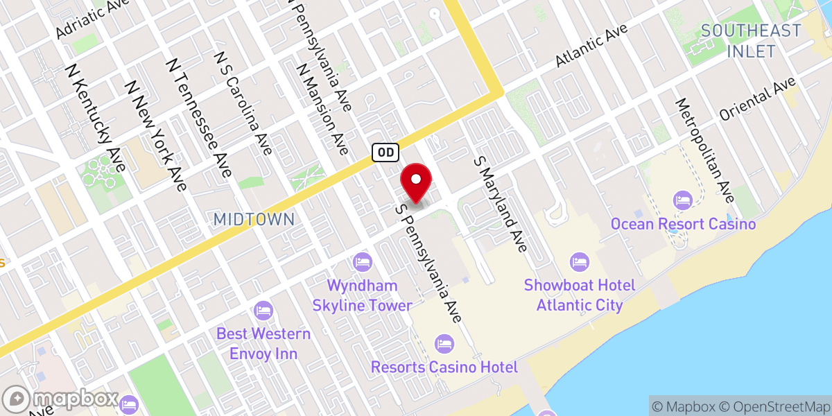 Map showing location of Victory First Presbyterian Deliverance Church