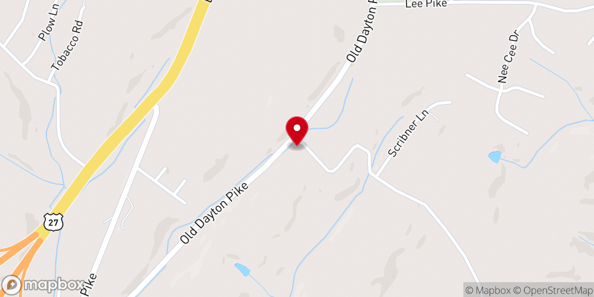 Map showing location of Christ Reformed Church
