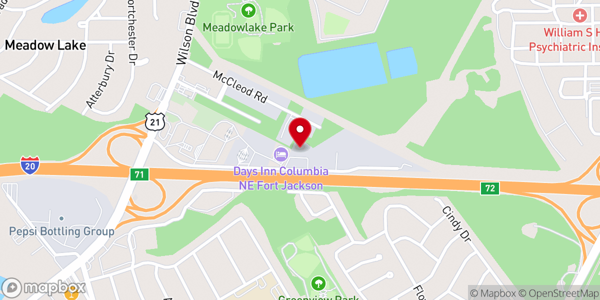 Map showing location of Agape Church