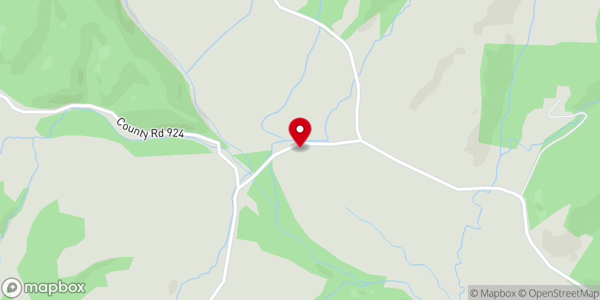 Map showing location of Crossville Southern Baptist Church