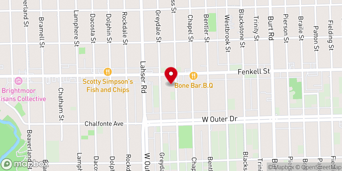 Map showing location of New Destiny Church