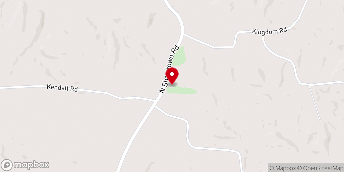 Map showing location of Cobbs Chapel United Methodist Church