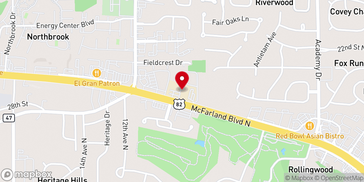 Map showing location of St Philip's Anglican Church
