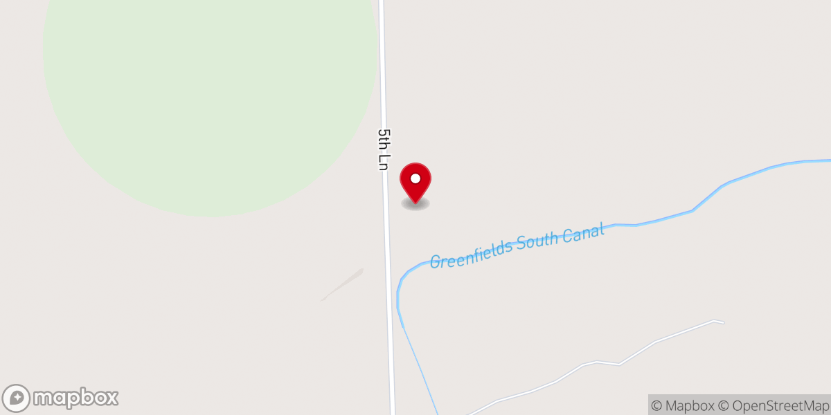 Map showing location of Old Fairfield Mennonite Church