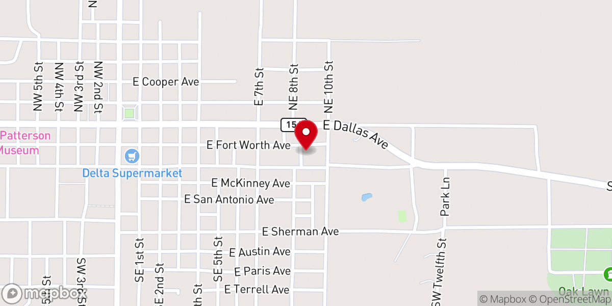 Map showing location of United Pentecostal Church