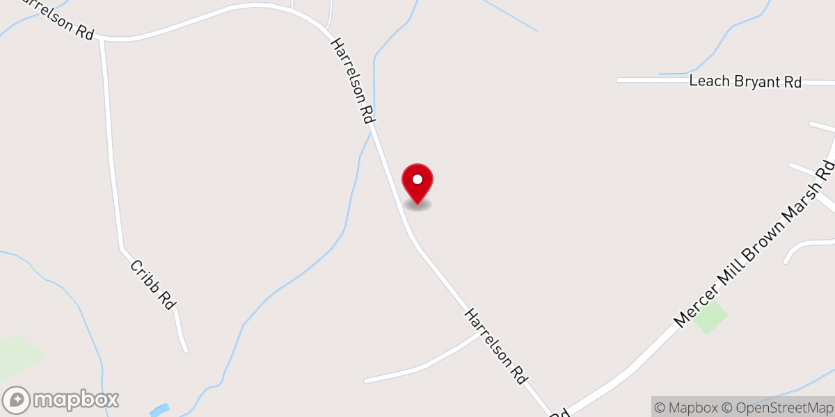 Map showing location of True Vine Holiness Church