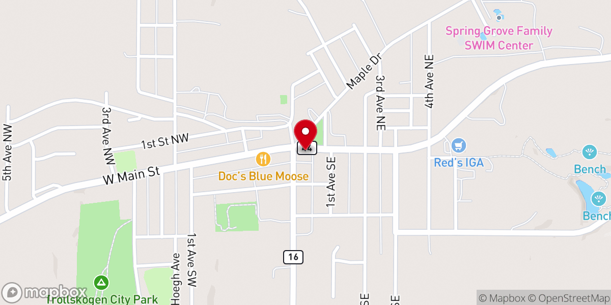 Map showing location of His Business