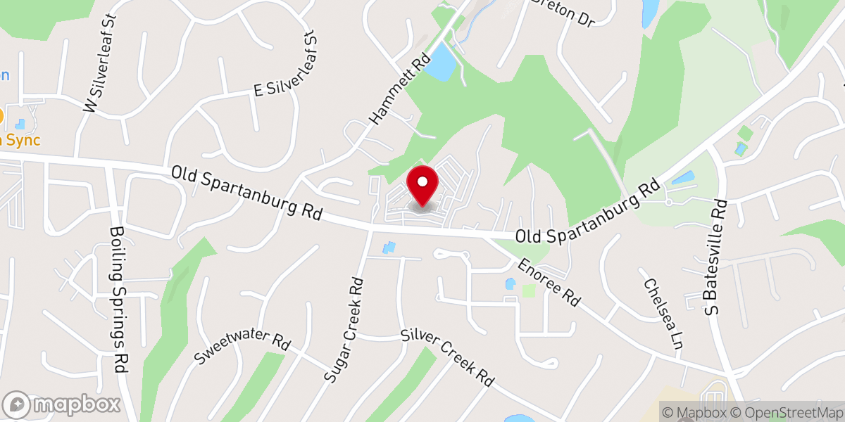 Map showing location of Covenant Church - Greer