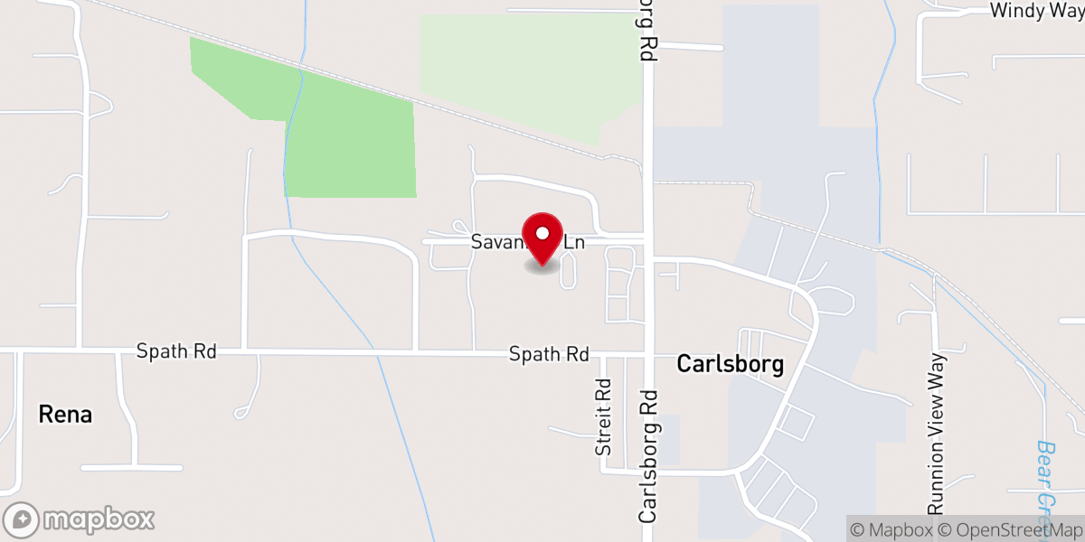 Map showing location of E5 Youth Ministries