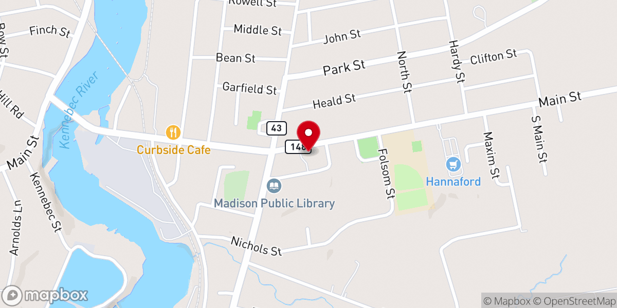 Map showing location of Saint Sebastian Catholic Church